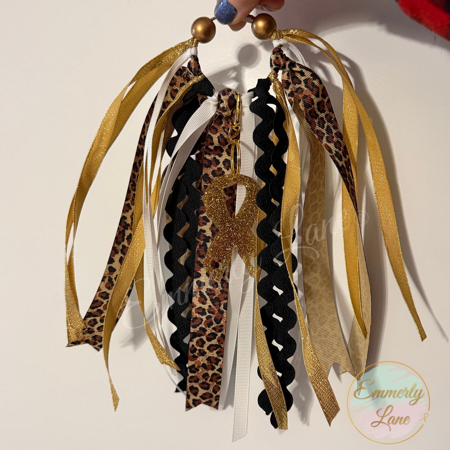 Childhood Cancer Awareness Bag Tassel