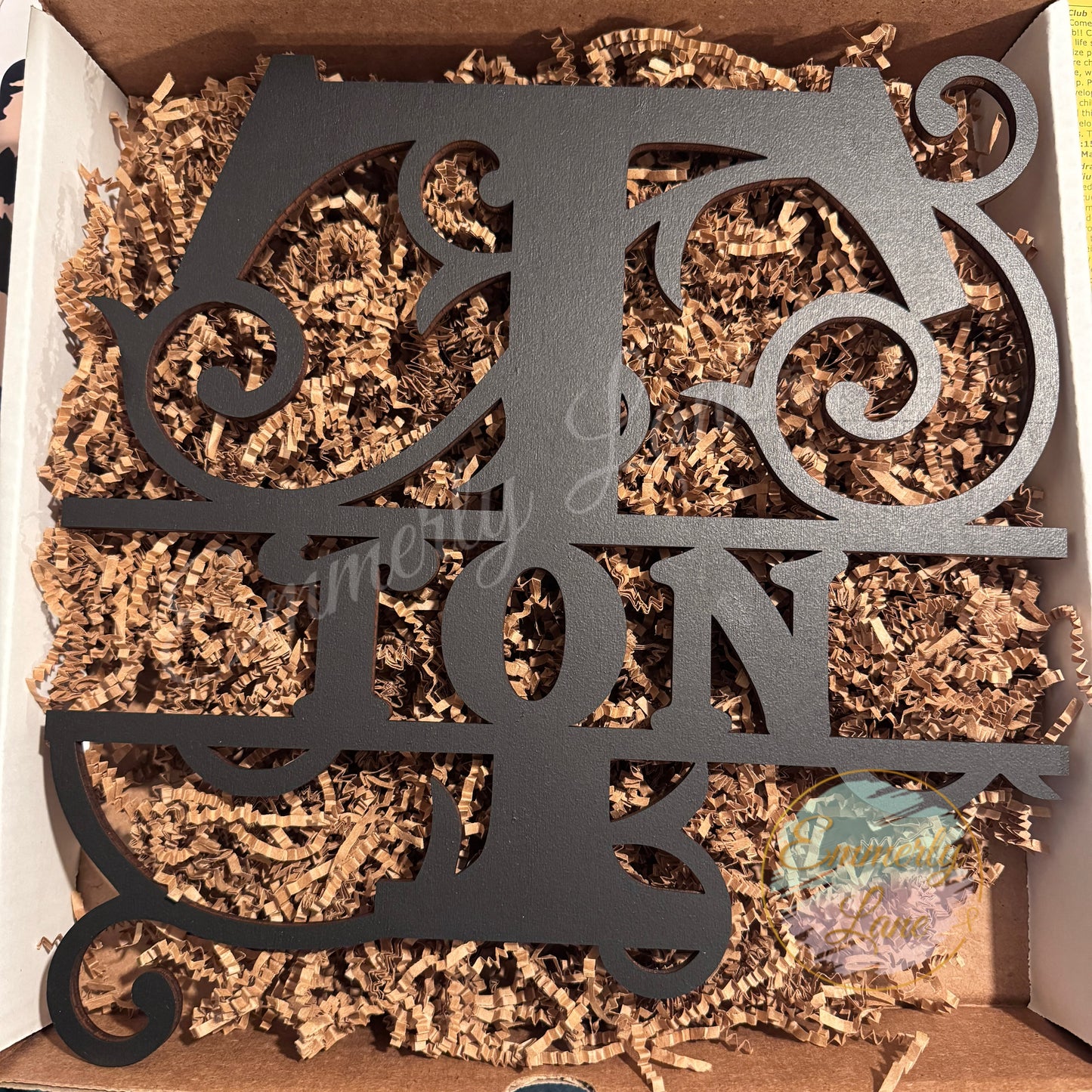 Monogram Name Sign