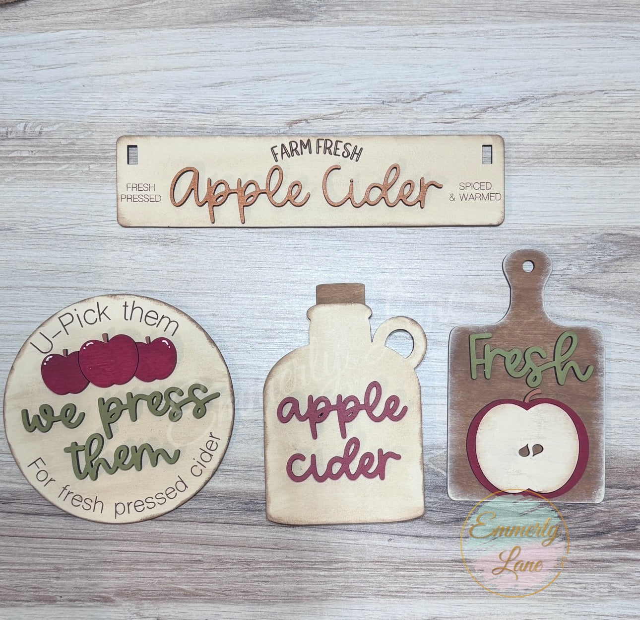 Farm Fresh Apple Cider Shelf Sitter