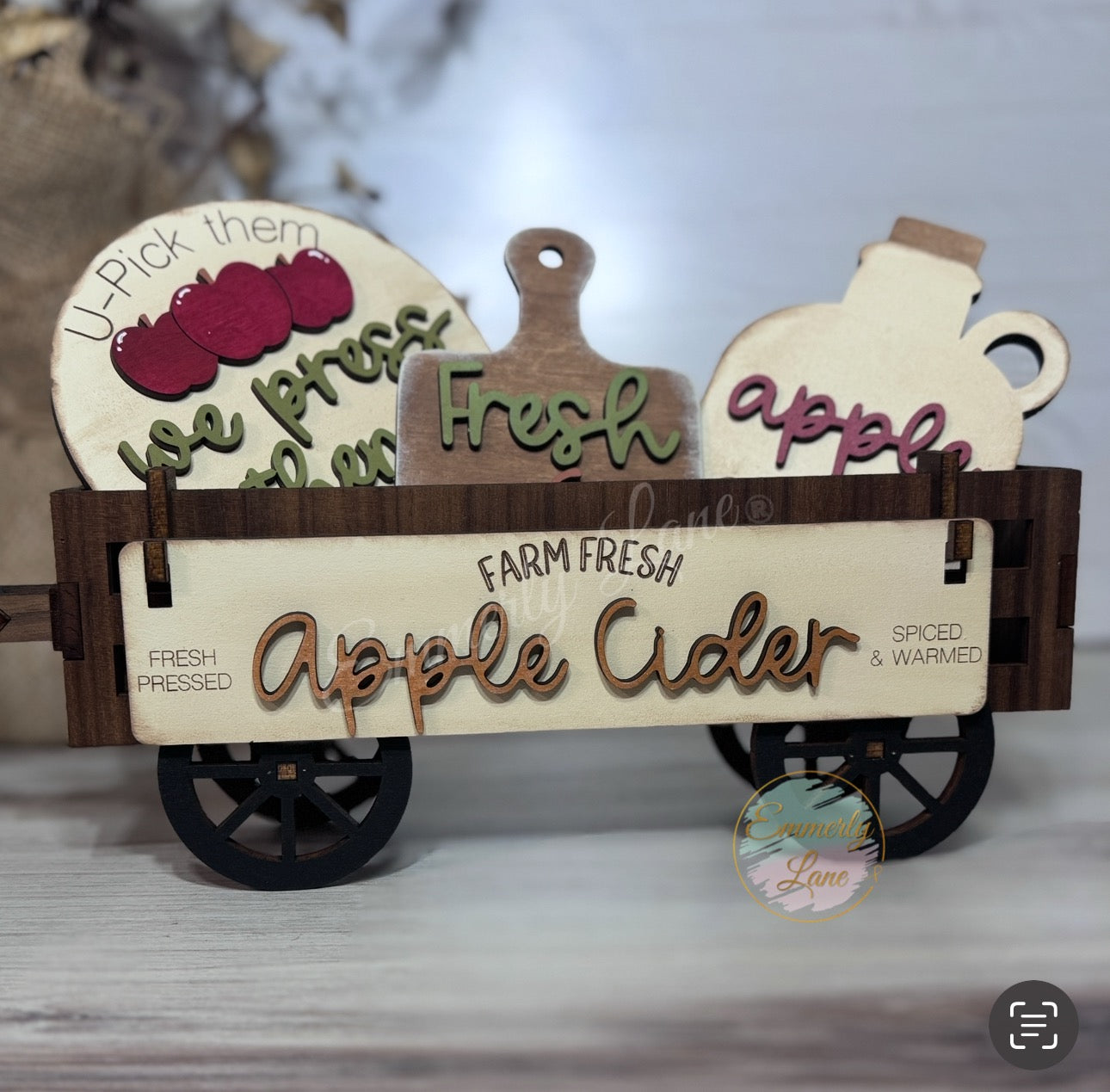 Farm Fresh Apple Cider Shelf Sitter