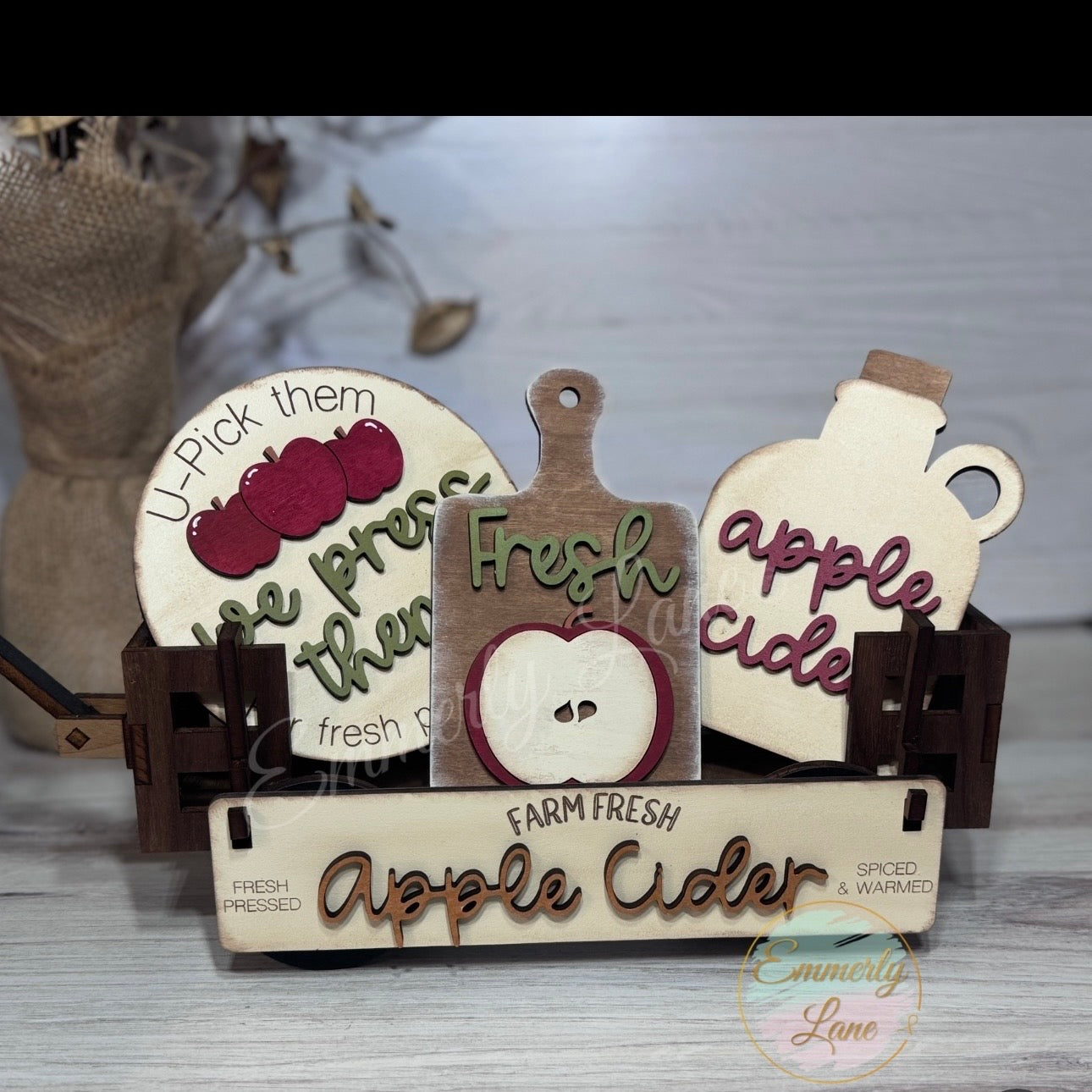 Farm Fresh Apple Cider Shelf Sitter