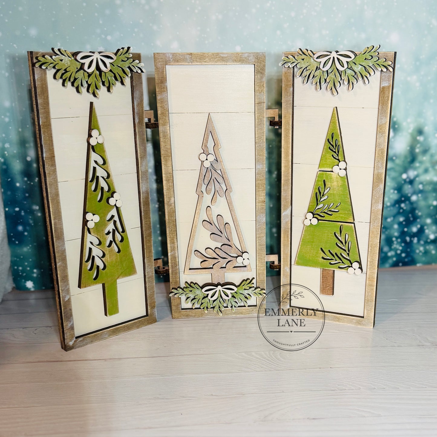 Christmas Tree Trio Signs