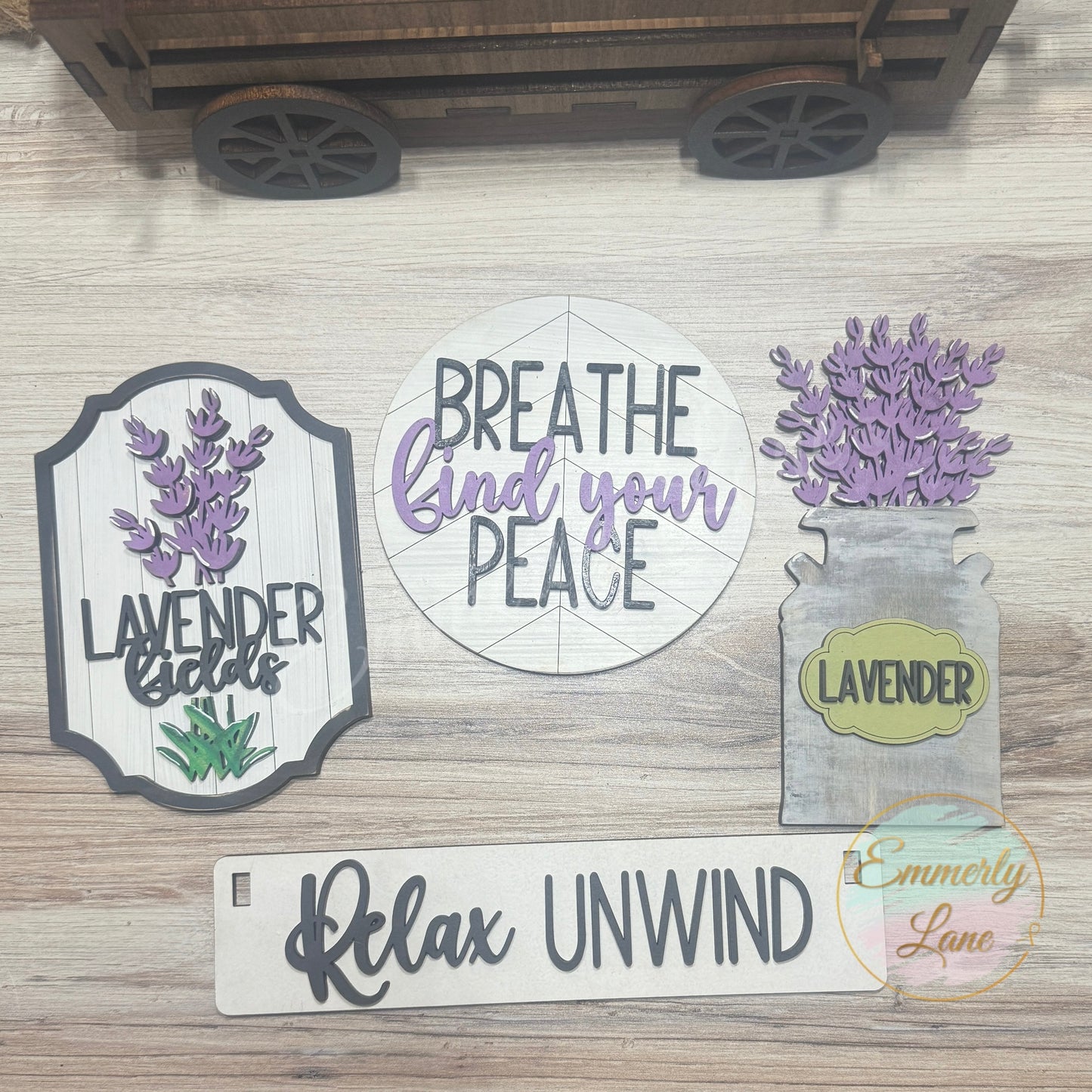 Relax Unwind Lavender Shelf Sitter Kit