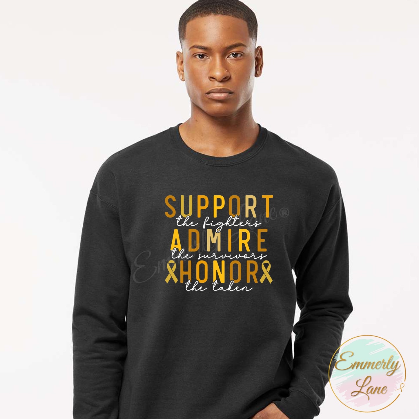 Support Admire Honor Shirt- Gold