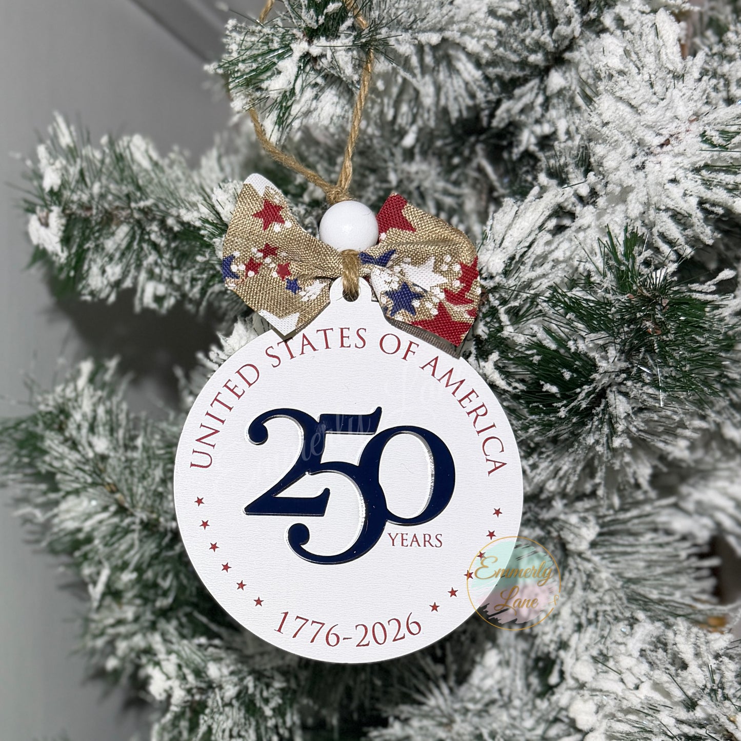 USA 250th Anniversary Keepsake Ornament