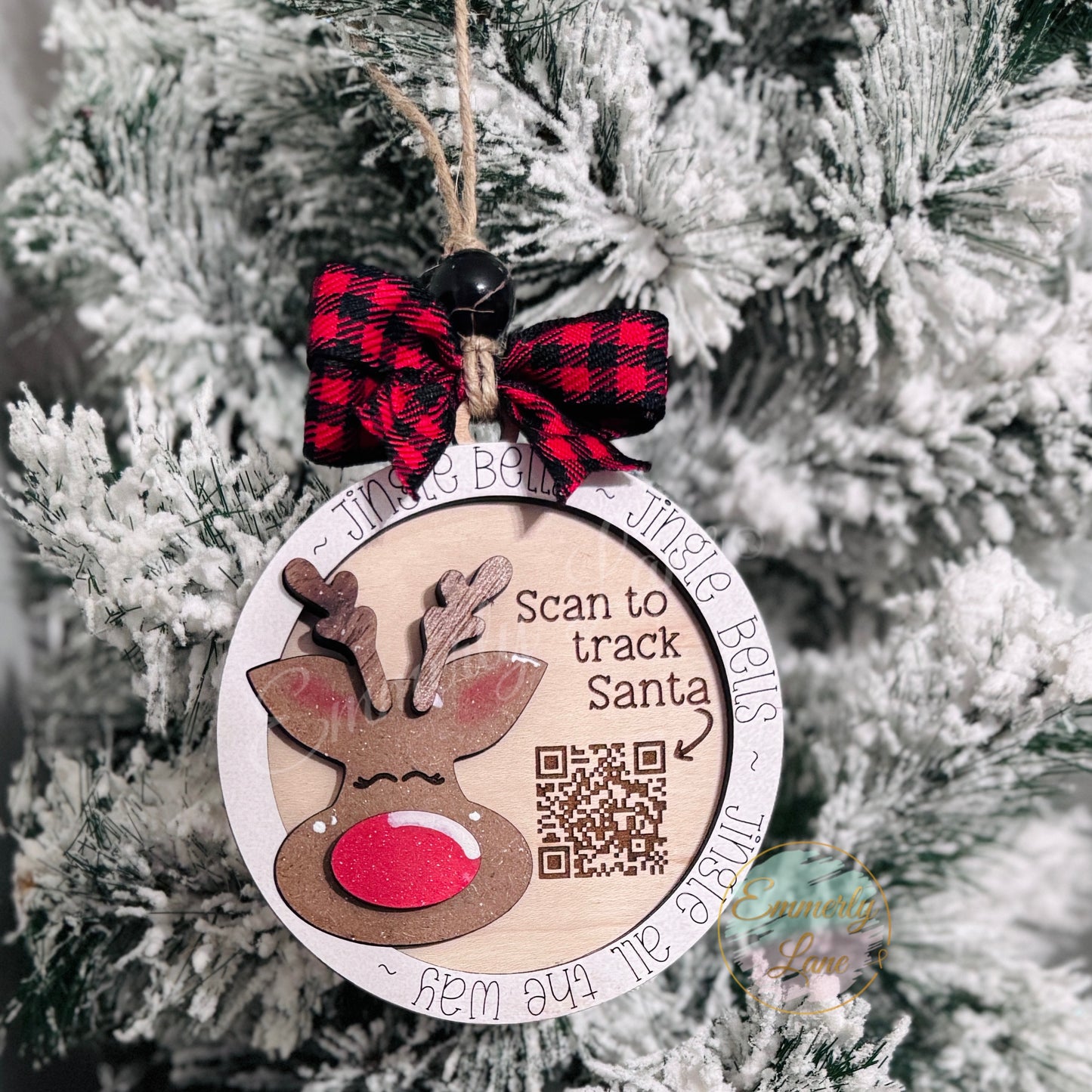 Reindeer Santa Tracker Ornament