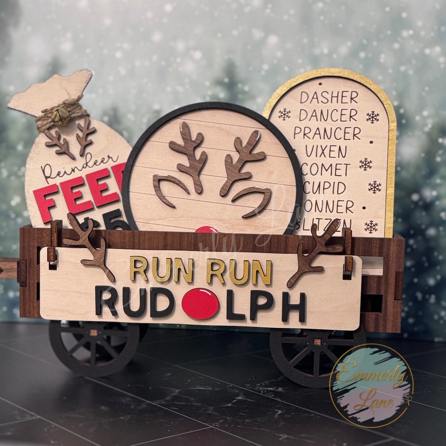 Run Run Rudolph Christmas Shelf Sitter Kit