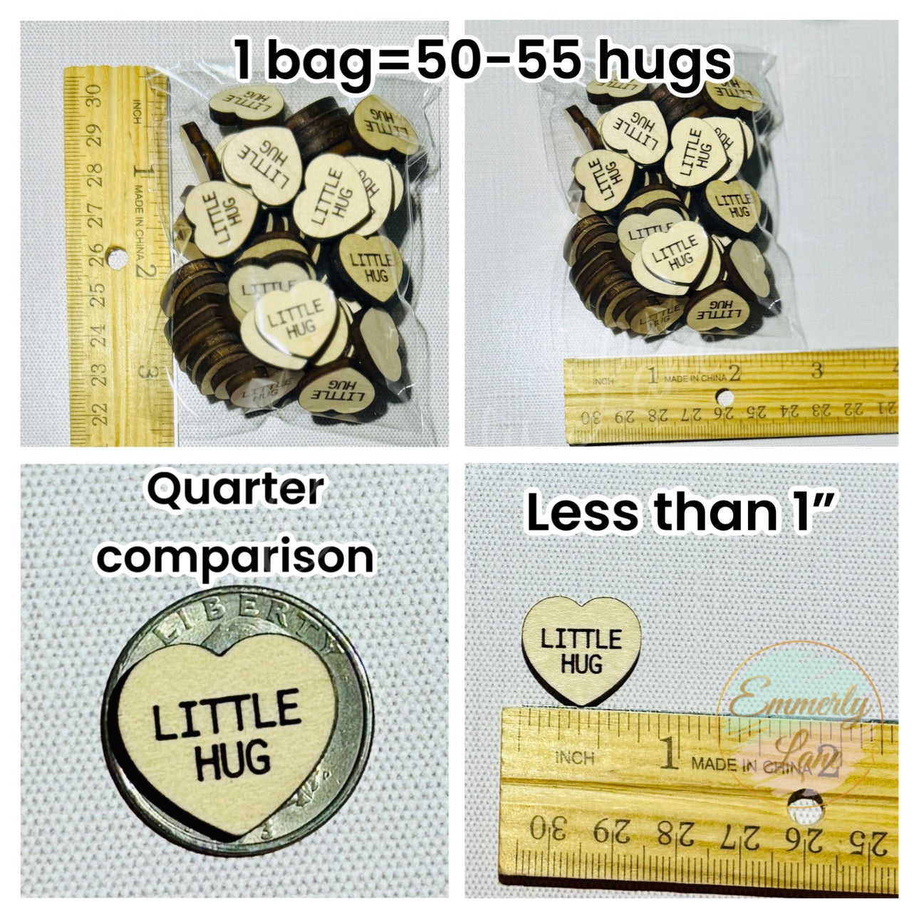 BULK Little Pocket Hug Heart Tokens