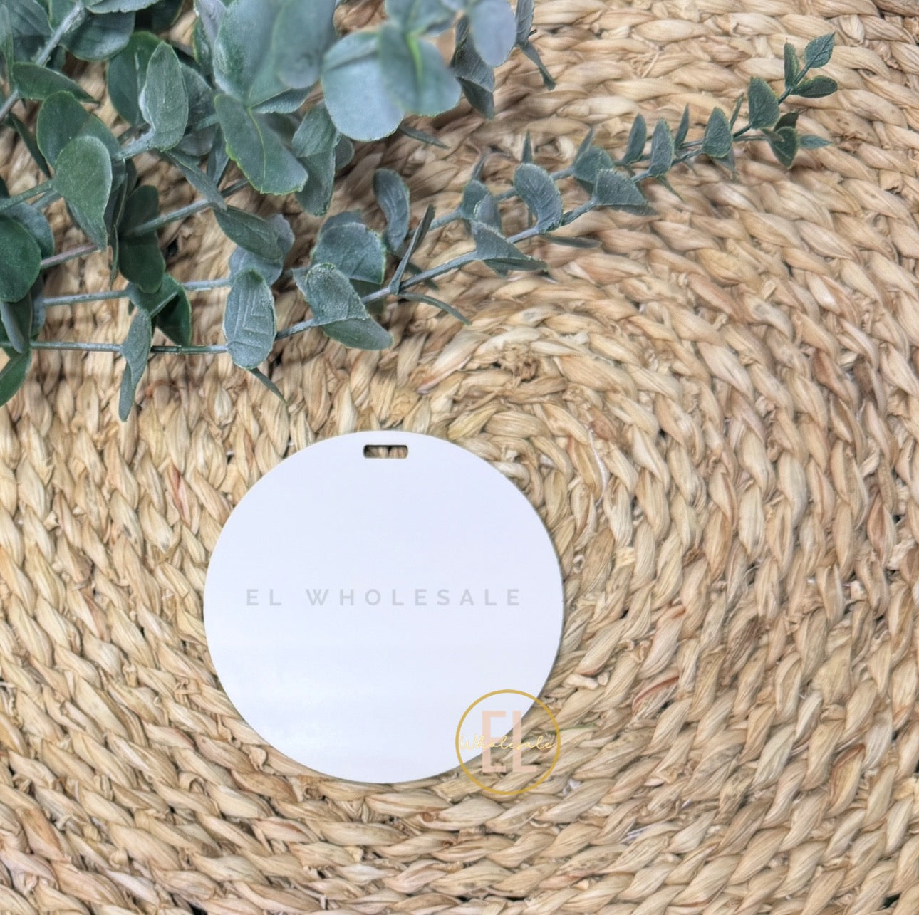 4" Unisub Hardboard Rounds: Sublimation Blanks, Bag Tags