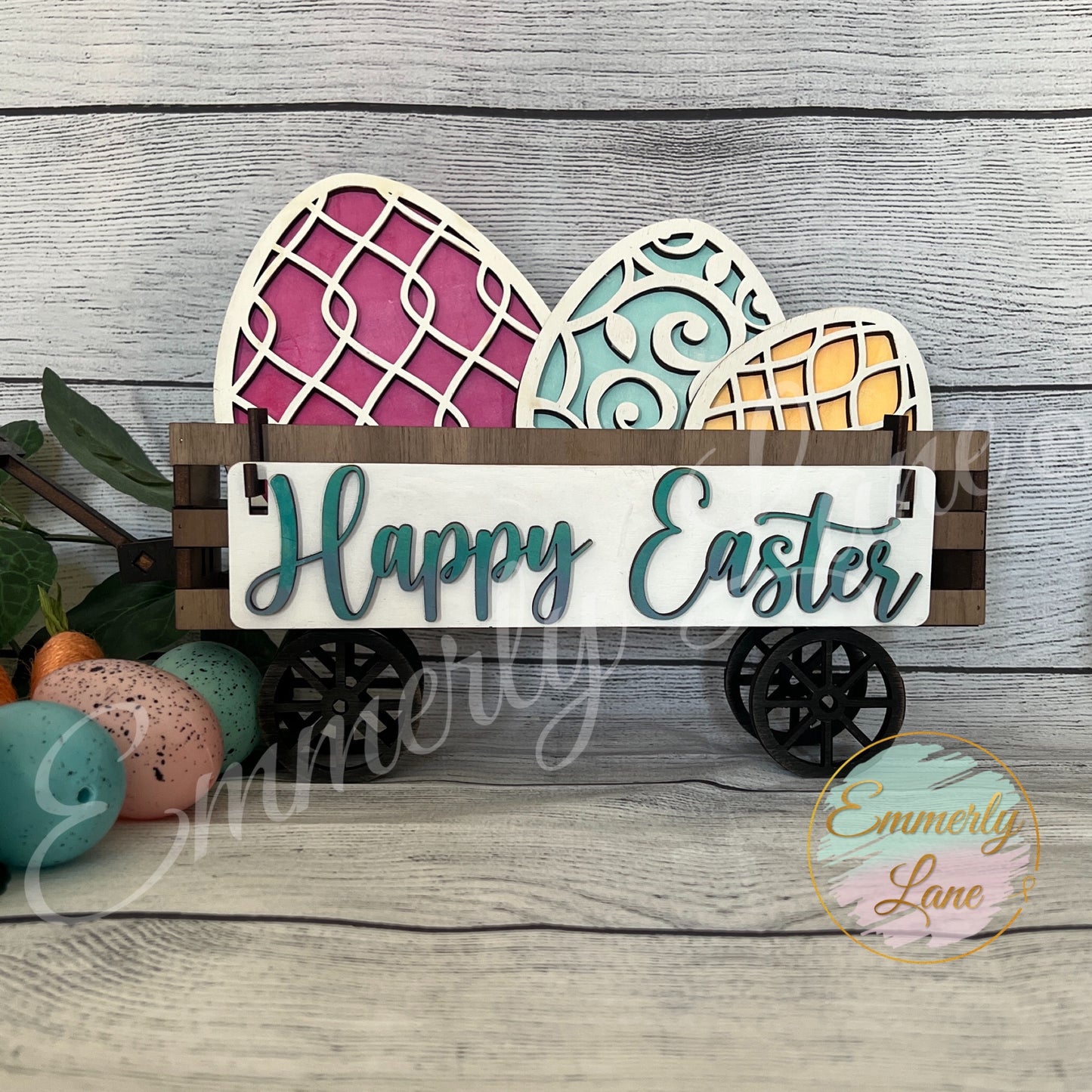 Easter Trio Egg Kit for our interchangeable wagon shelf sitters