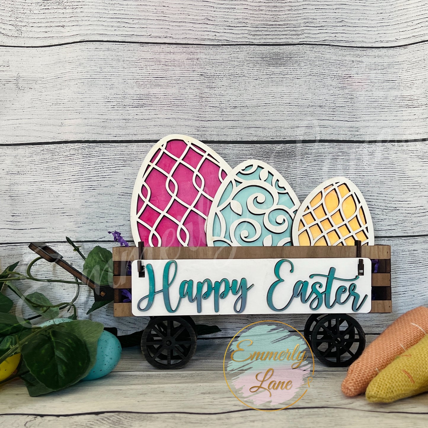 Easter Trio Egg Kit for our interchangeable wagon shelf sitters