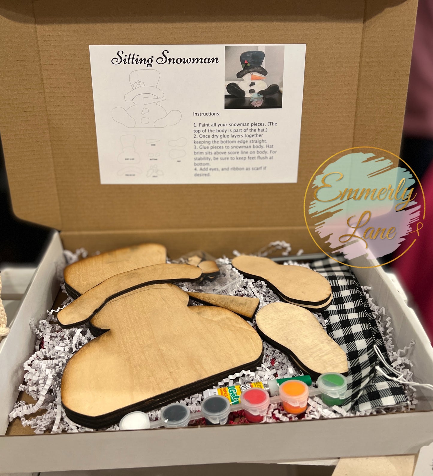 DIY Sitting Snowman Kit