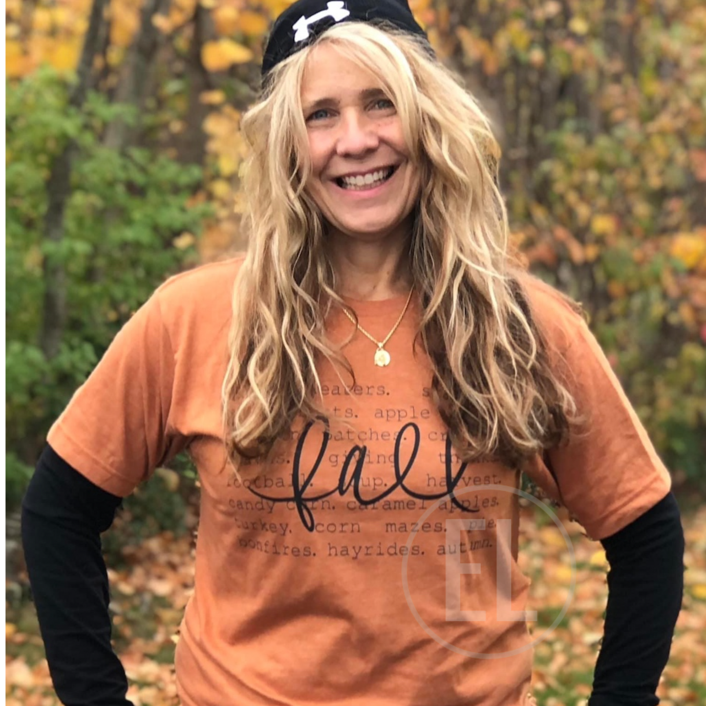 Fall script words Tee
