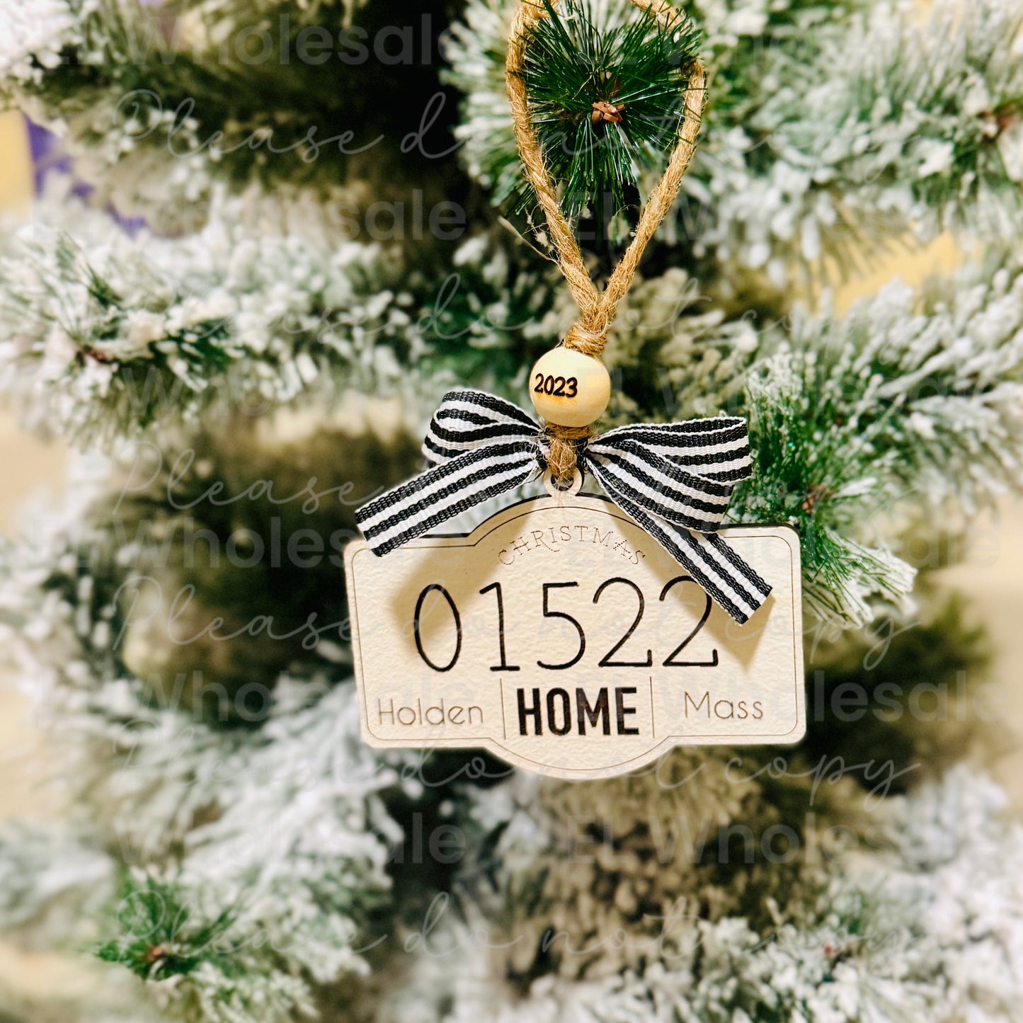 Home Zip Code Ornament