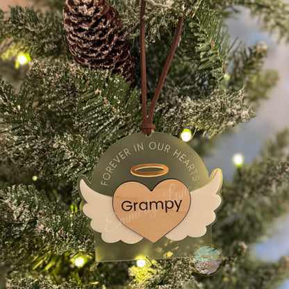 Forever in our hearts Personalized Ornament