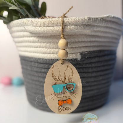 Personalized Bunny Easter Basket Tags