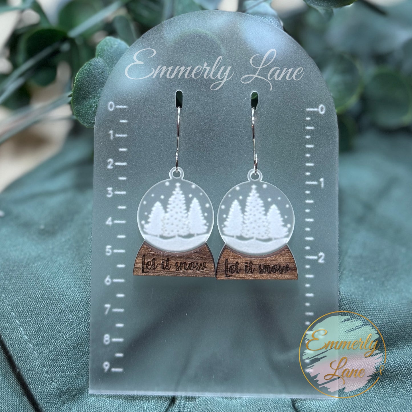 Snowglobe Let it Snow Earrings