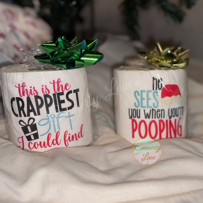 Christmas Gag Gift Toilet Paper