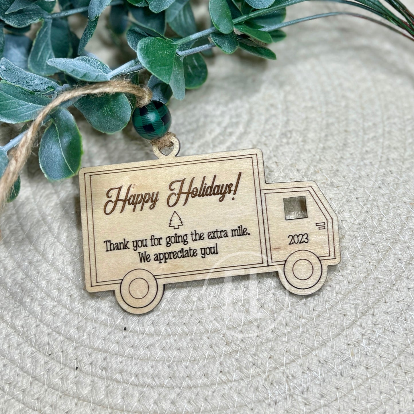 Digital Delivery Driver Ornament SVG