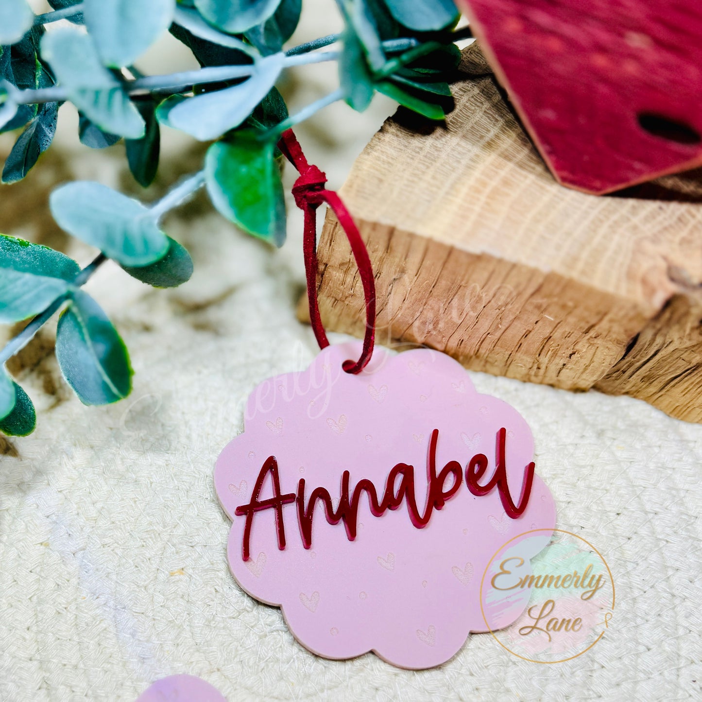 Valentine Custom Name Tag