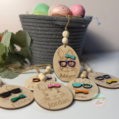 Personalized Bunny Easter Basket Tags