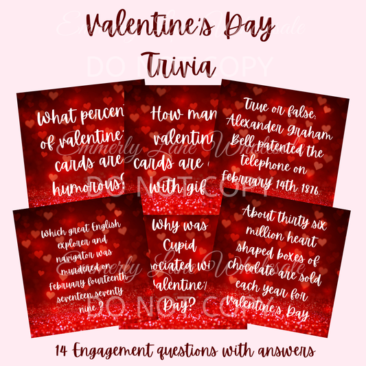 Valentine's Day Engagement Posts | Editable Canva Templates | Social Media Graphics