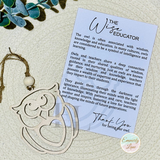 Owl Ornament- the wise educator