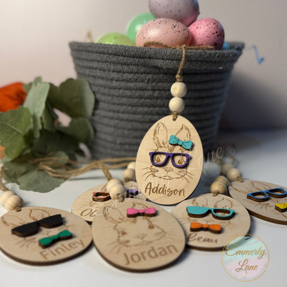 Personalized Bunny Easter Basket Tags