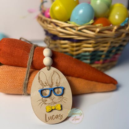 Personalized Bunny Easter Basket Tags