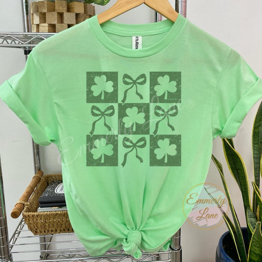 Shamrocks and Bows Tee