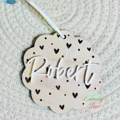 Valentine Custom Name Tag