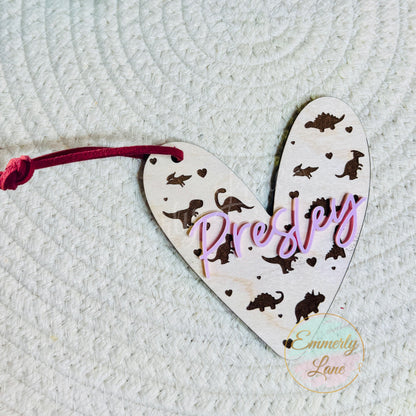 Valentine Custom Name Tag