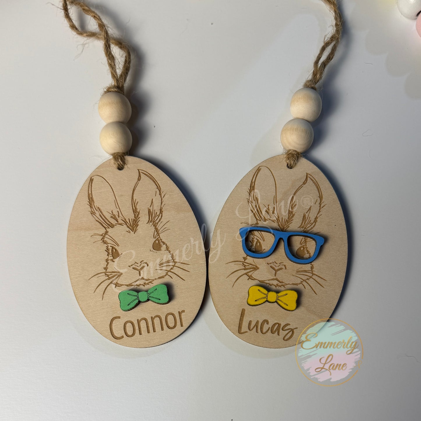 Personalized Bunny Easter Basket Tags