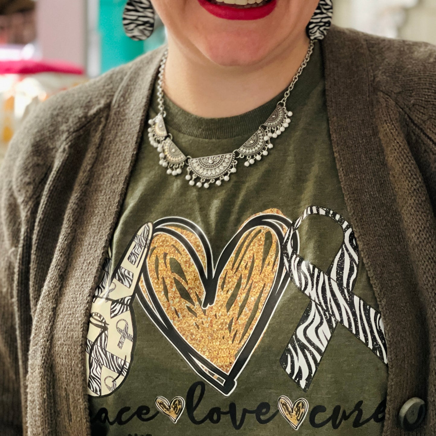 Peace Love Cure Rare Disease Awareness Tee