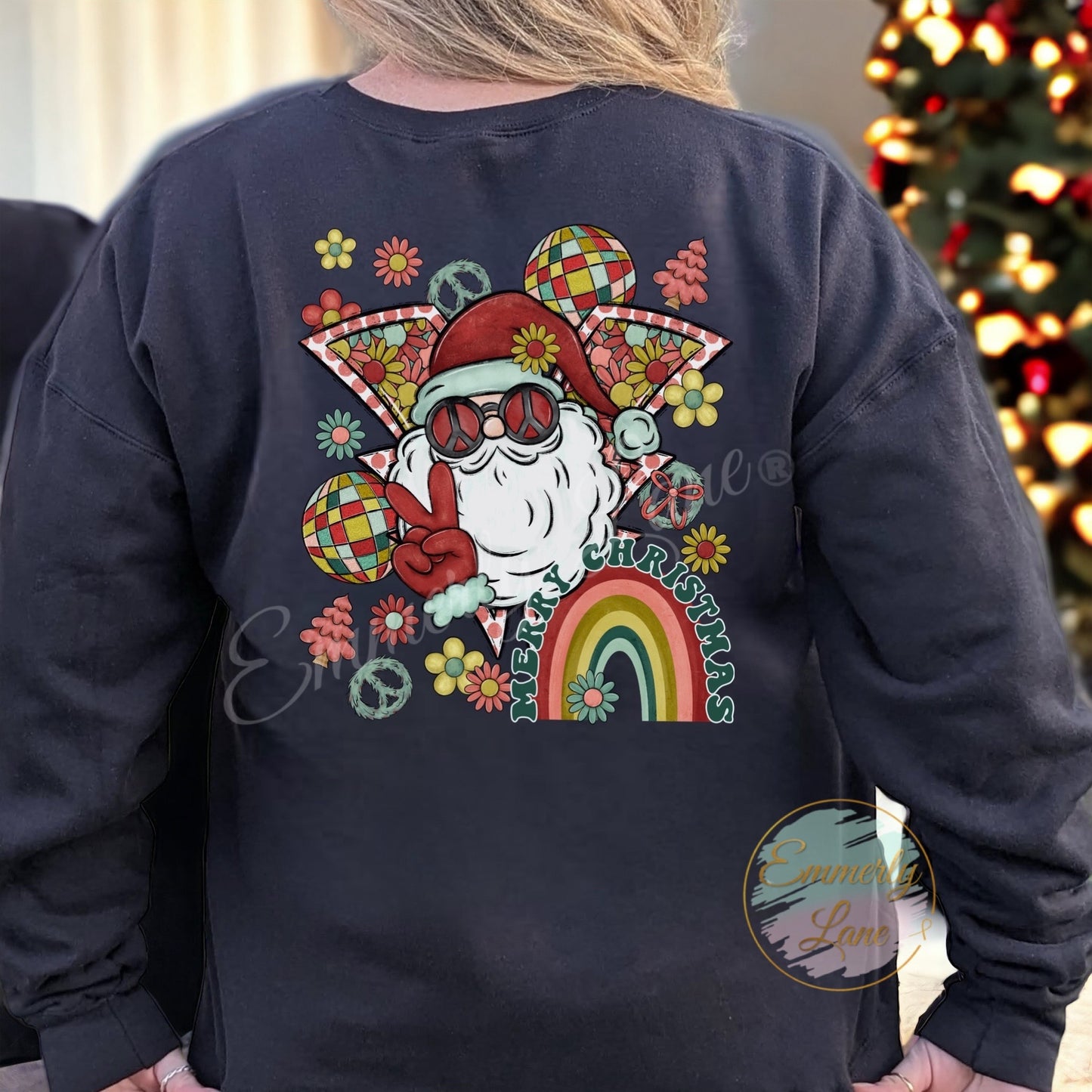 Retro Groovy Santa Shirt