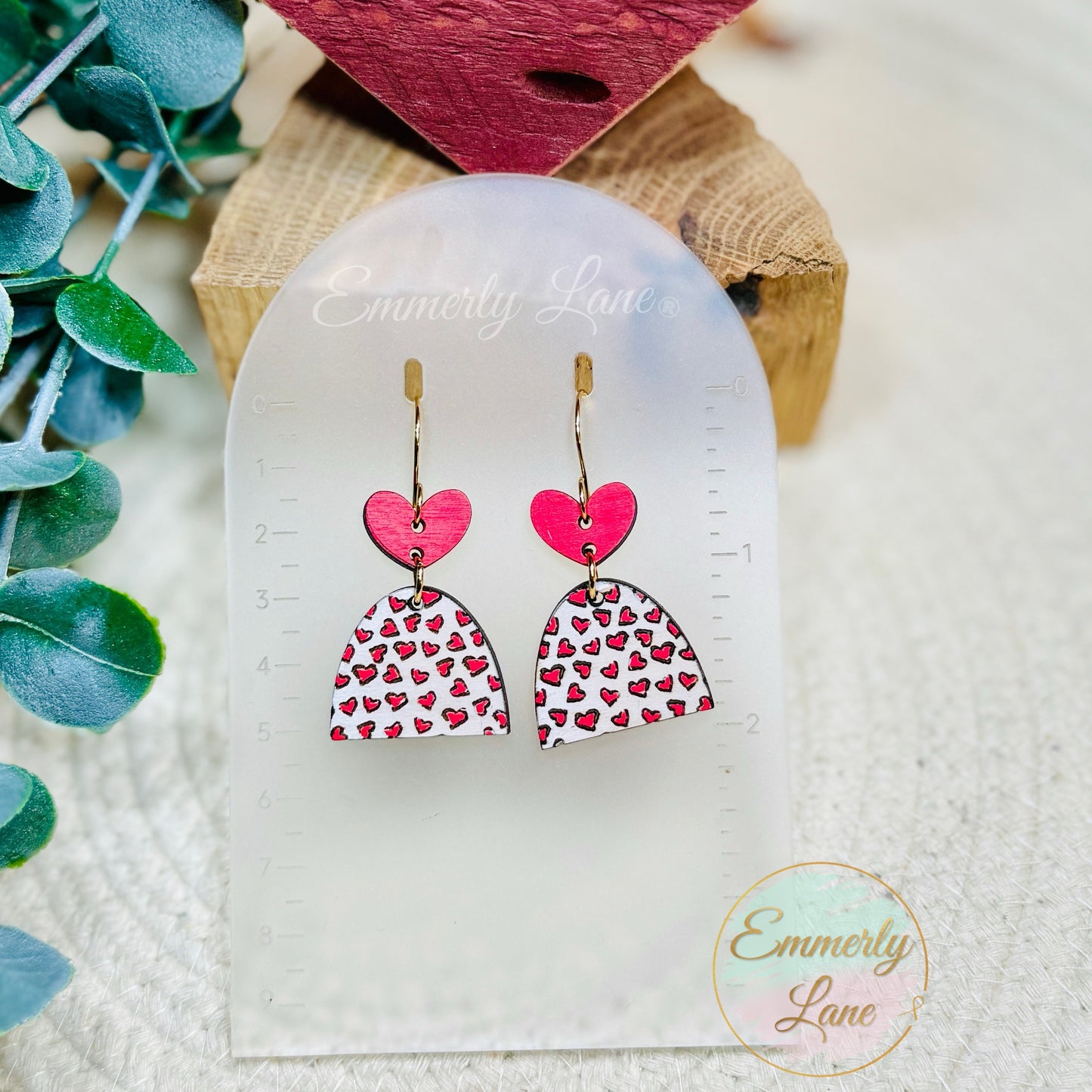 Heart Drop Dangle Earrings