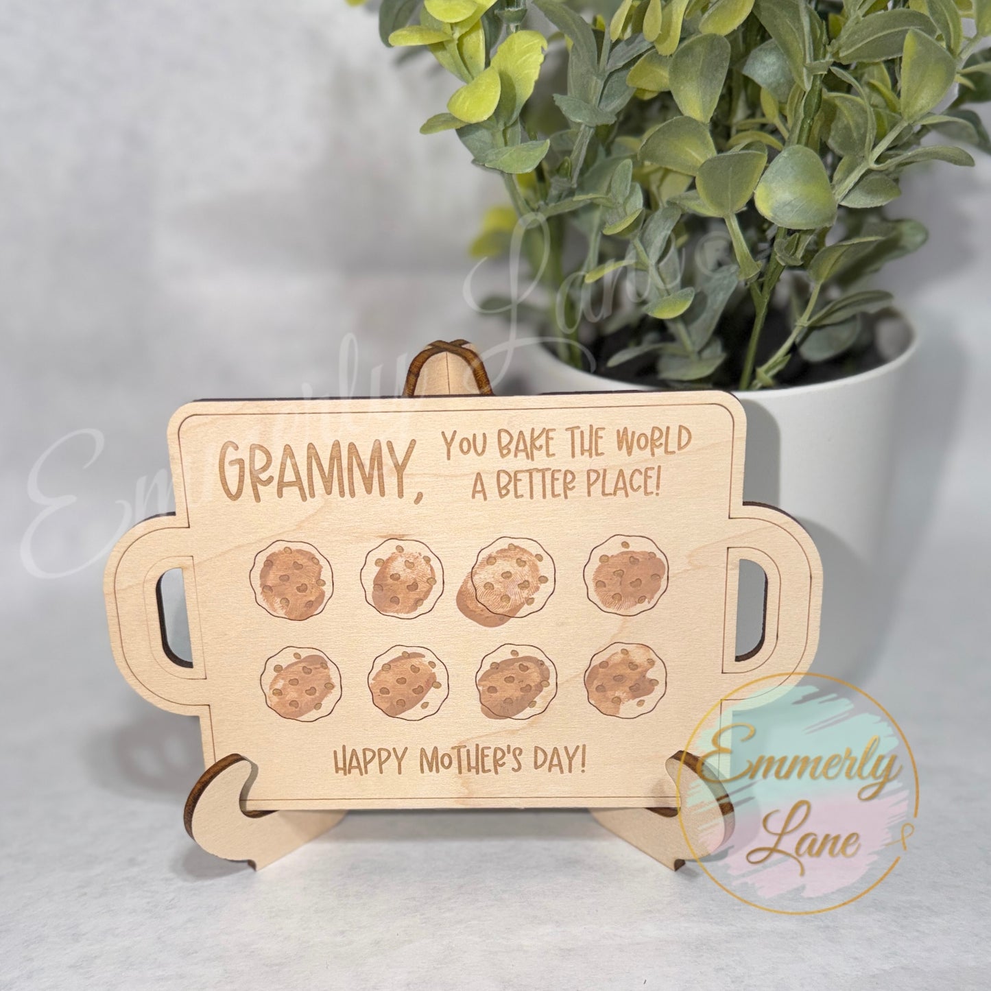 Fingerprint Cookie Sheet Keepsake- Mother's Day Gift