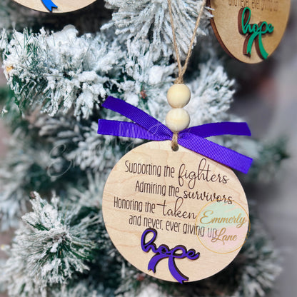 Hope Ornament- supporting, admiring, & honoring