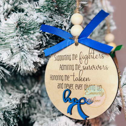 Hope Ornament- supporting, admiring, & honoring