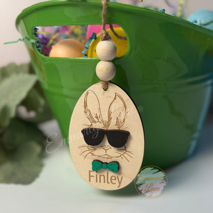 Personalized Bunny Easter Basket Tags