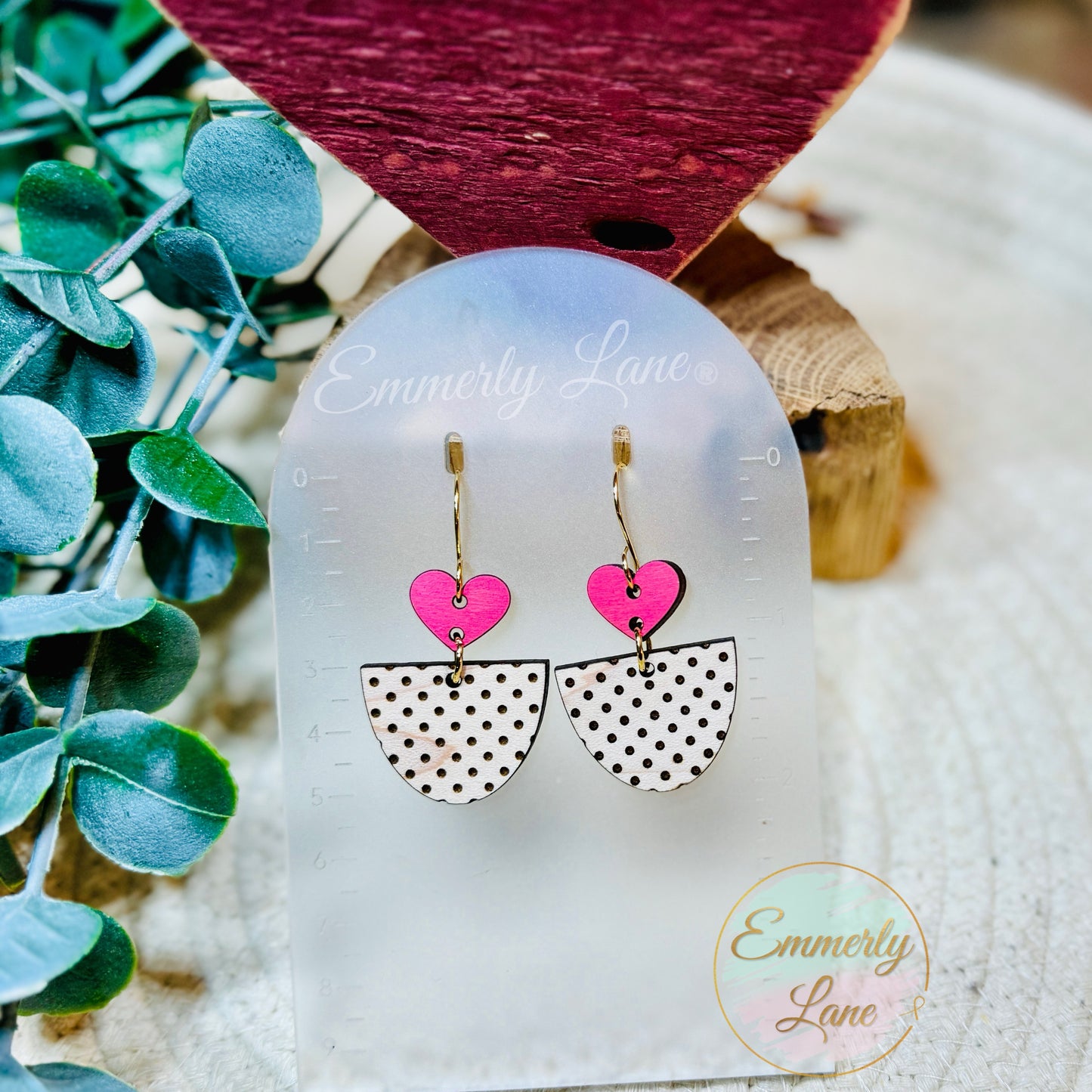 Heart Drop Dangle Earrings