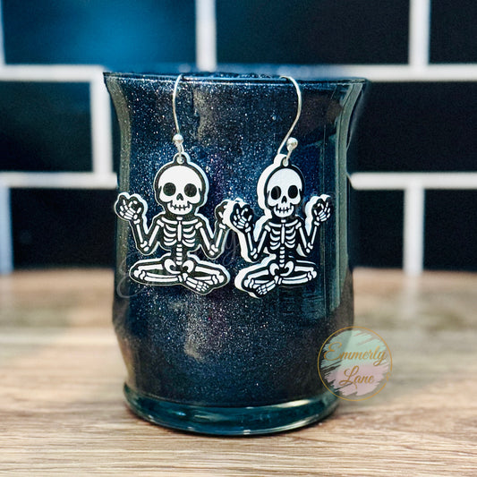 Skeleton Acrylic Earrings