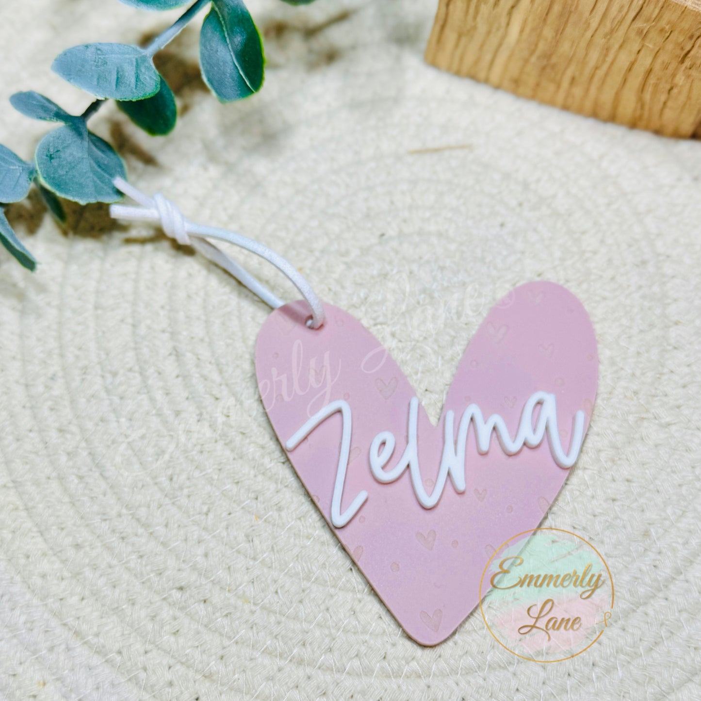 Valentine Custom Name Tag