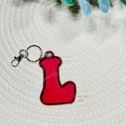 Semi Personalized Acrylic Bag Tag