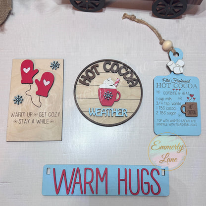 Warm Hugs Hot Cocoa Shelf Sitter Kit