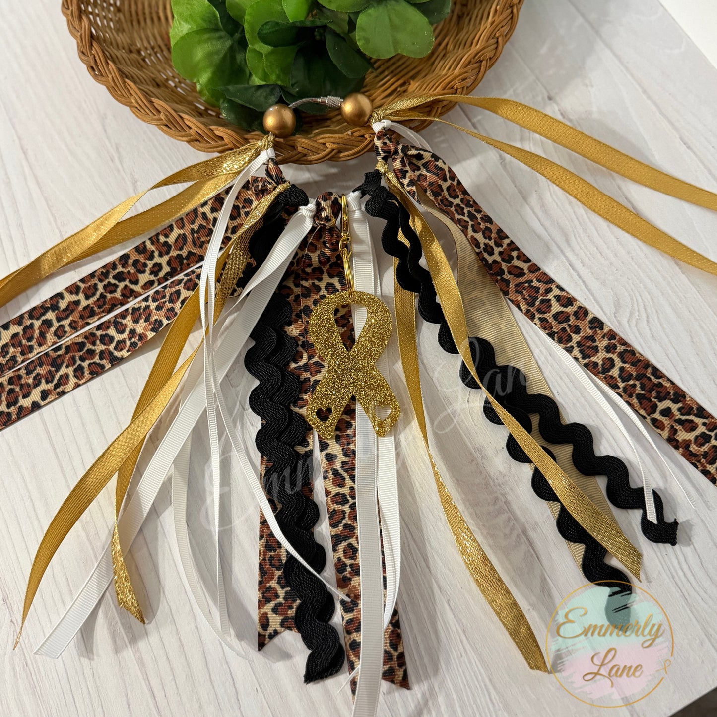 Childhood Cancer Awareness Bag Tassel