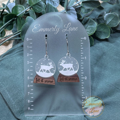 Snowglobe Let it Snow Earrings