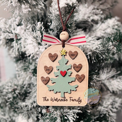 Personalized Family Christmas Ornament