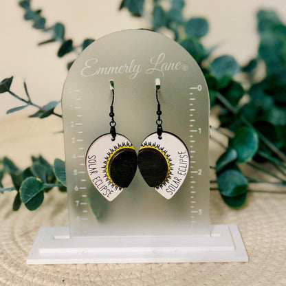 Solar Eclipse Teardrop Earrings