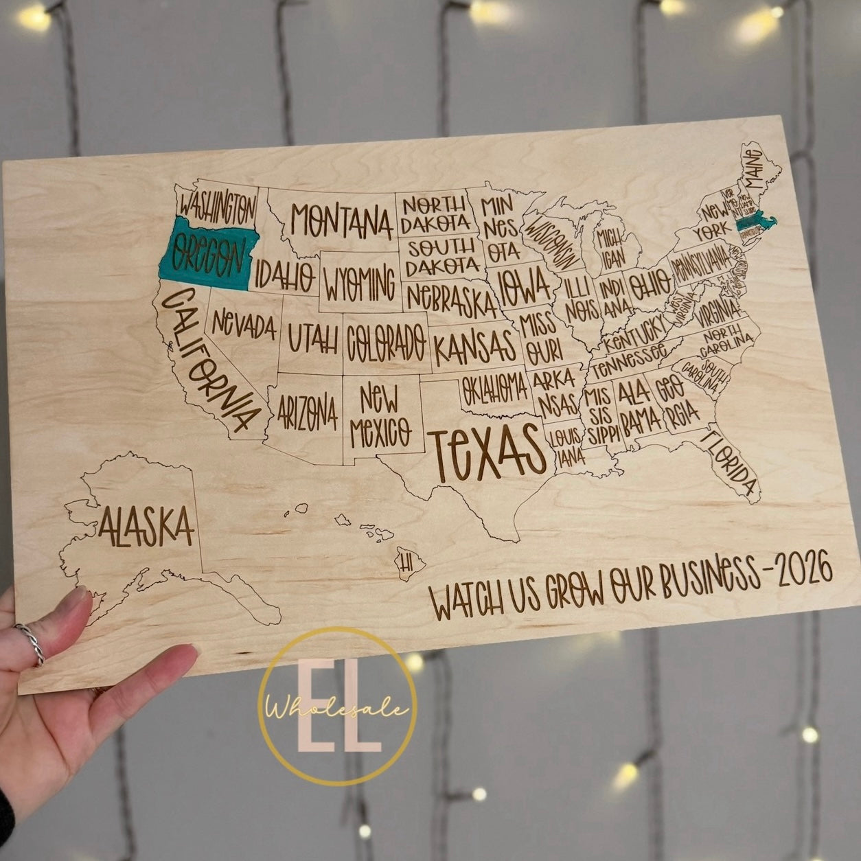 State Sales Tracker Map- US Color In Map